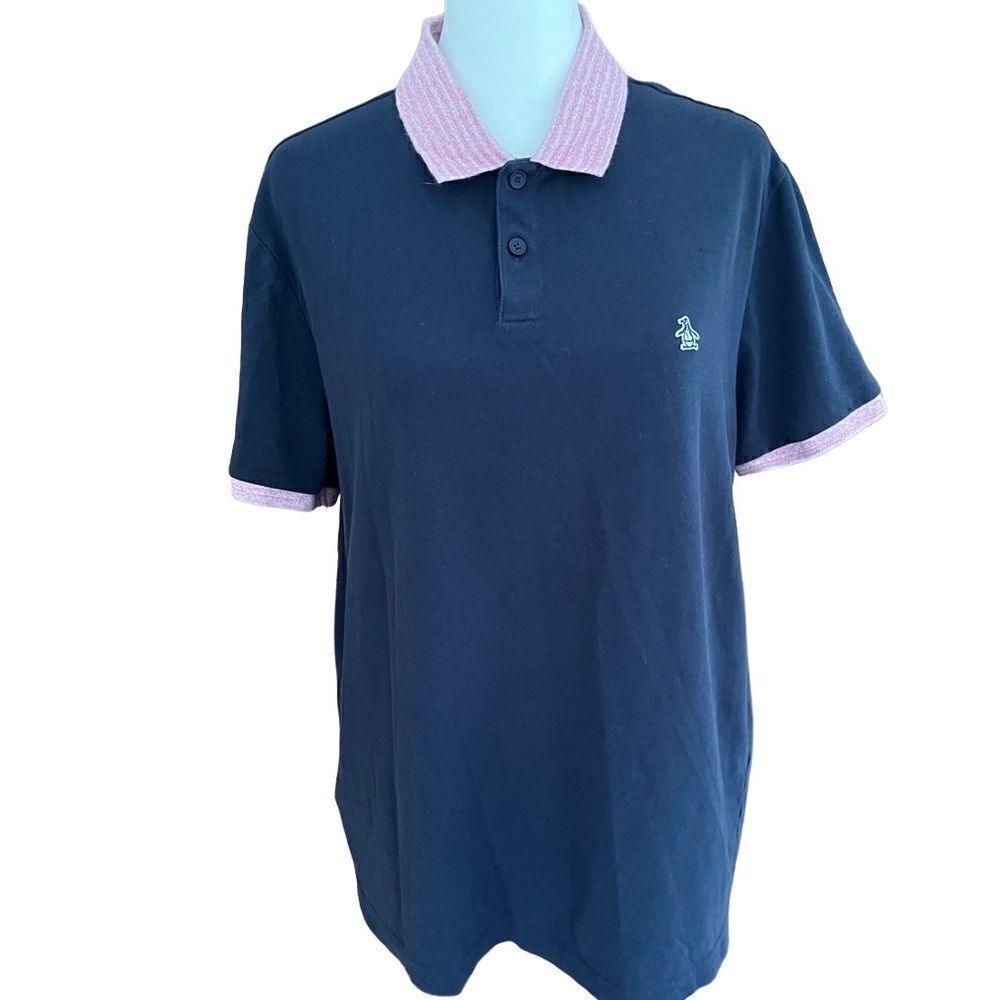 Original Penguin by Munsingwear navy blue polo shirt size L